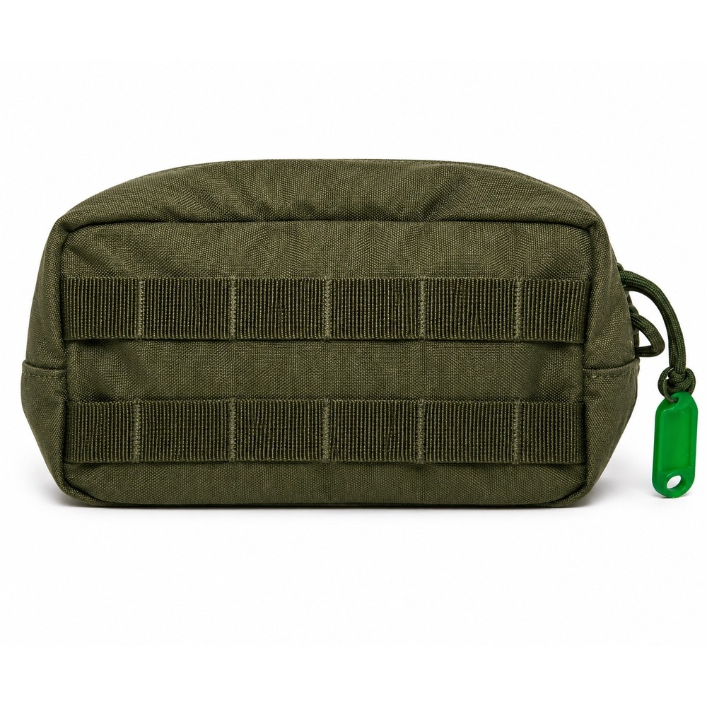 Tactical MOLLE Utility Pouch Olive Drab Green Canvas Military Style Gear Bag